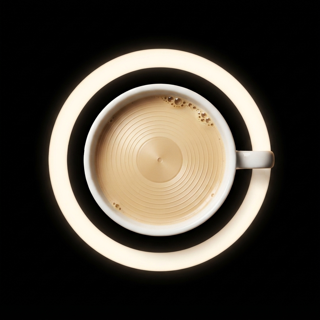 WitKoffie circular coffee-vinyl mark